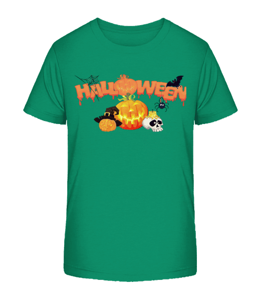 Halloween Citrouille Corbeau · T-shirt bio Enfant Stanley Stella 2.0