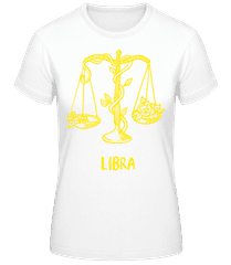 Scribble Style Zodiac Sign Libra · Frauen Basic T-Shirt