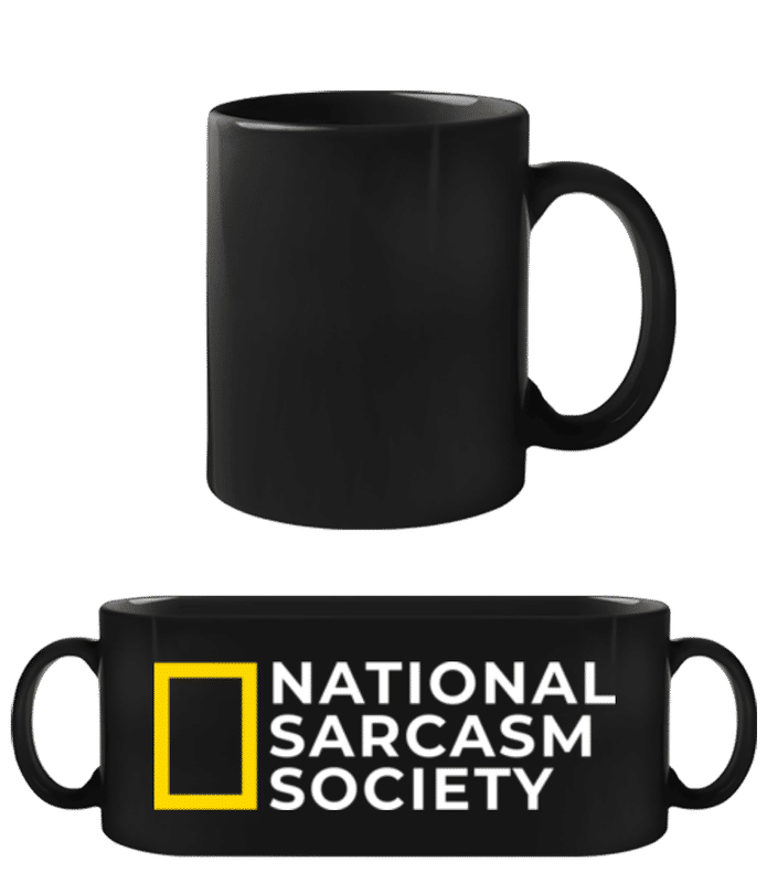Preview: National Sarcasm Society - Black Mug - Black - Front