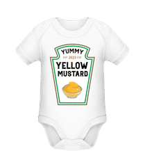 Baby Yummy Yellow Mustard 2023 · Body manches courtes bio