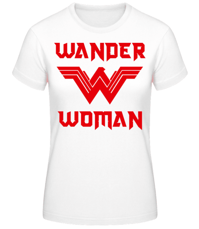 Vorschau: Wander Woman - Frauen Basic T-Shirt - Weiß - Vorne