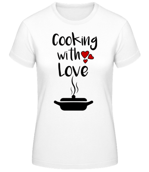 Aperçu: Cooking With Love - T-shirt standard Femme - Blanc - Devant