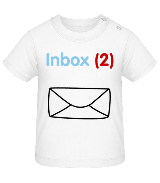 Aperçu: Inbox(2) Jumeaux - T-shirt Bébé - Blanc - Devant