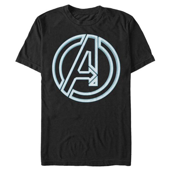 Aperçu: Marvel - Logo Avengers Glow Icon - Homme T-shirt - Noir - Devant