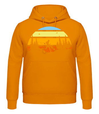 Mountain Run - Men's Hoodie - Orange - Front