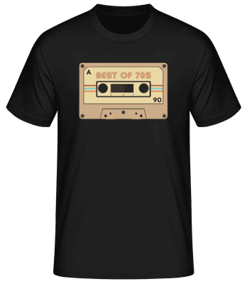 Best Of 70ies - Pánské basic tričko - Černá - Napřed