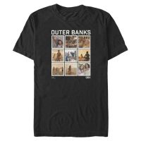Netflix - Outer Banks - Skupina Box Up - Men's T-Shirt - Black - Front