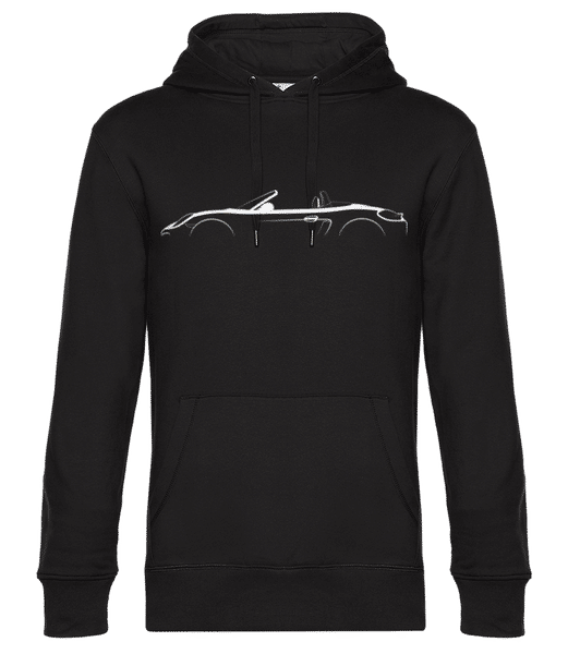 Aperçu: 'Porsche Boxster 981' Silhouette - Sweat à capuche premium Unisexe - Noir - Devant