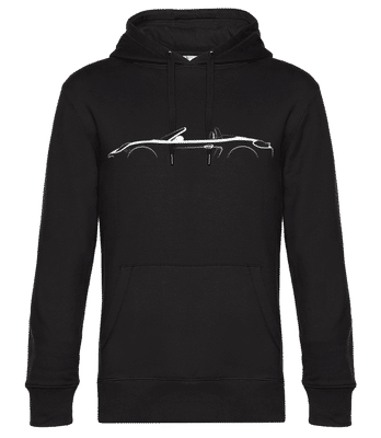 'Porsche Boxster 981' Silhouette - Sweat à capuche premium Unisexe - Noir - Devant