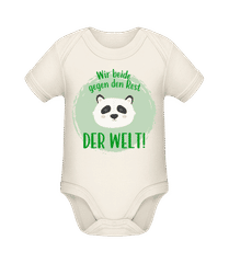 Wir gegen die Welt Panda · Baby Bio Strampler