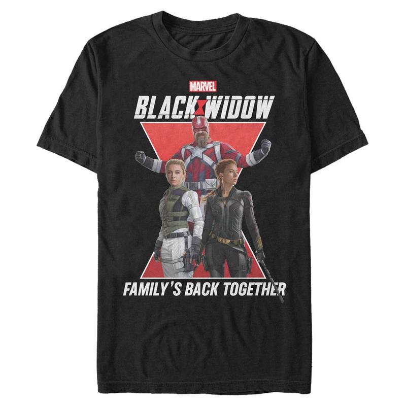 Vista previa: Marvel - Black Widow - Group Shot Widow Family - Hombres Camiseta - Negro - delante