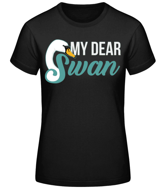 Vorschau: My Dear Swan - Frauen Basic T-Shirt - Schwarz - Vorne