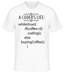 A Coder's Life Coffee · T-shirt standard Homme