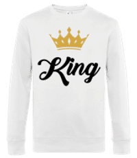 King - Männer Standard Pullover - Weiß - Vorne