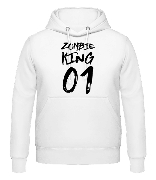 Aperçu: Zombie King - Sweat à capuche Homme - Blanc - Devant