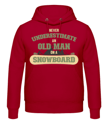 Never Underestimate An Old Man - Sweat à capuche Homme - Baies - Devant