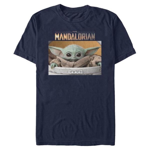 Aperçu: Star Wars - The Mandalorian - The Child Small Box - Homme T-shirt - Bleu marine - Devant