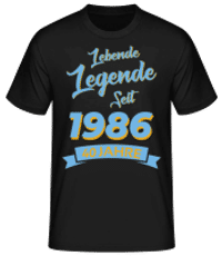 40 Lebende Legende 1986 - Männer Basic T-Shirt - Schwarz - Vorne