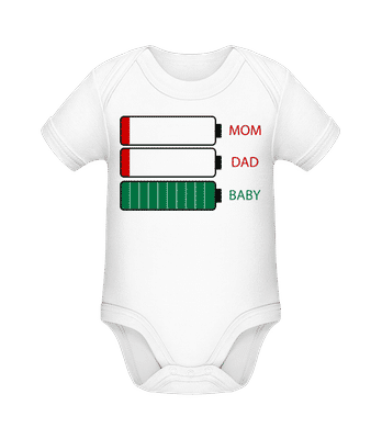 Family Energie - Body manches courtes bio - Blanc - Devant
