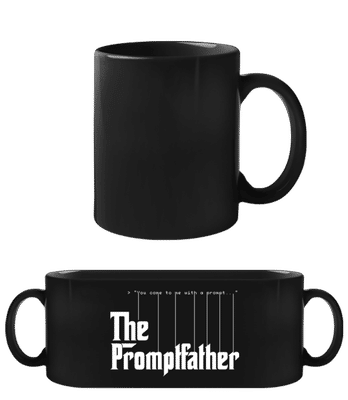 The Promptfather - Tasse Noire - Noir - Devant