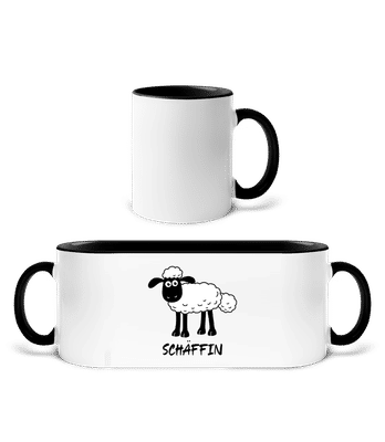 Schäffin - Tasse zweifarbig - Weiß / Schwarz - Vorne