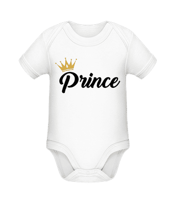 Prince - Organic Baby Body - White - Front