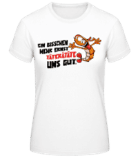 Bisschen Mehr Täterätäte - Frauen Basic T-Shirt - Weiß - Vorne