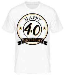 Happy Birthday 40 · Camiseta para hombre B&C