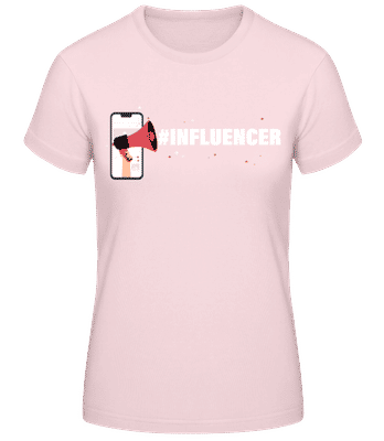 Influencer - Women's Basic T-Shirt - Pink - Front