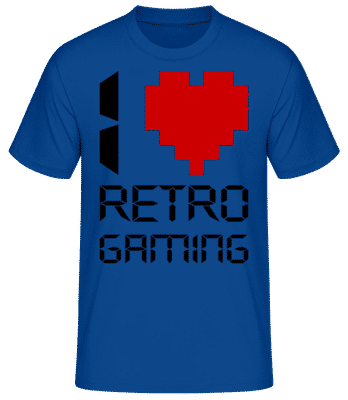 I Love Retro Gaming - Men's Basic T-Shirt - Royal blue - Front