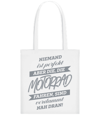 Niemand Ist Perfekt - Stofftasche - Weiß - Vorne
