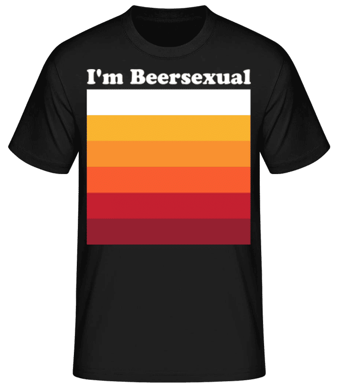 Aperçu: I'm Beersexual - T-shirt standard Homme - Noir - Devant
