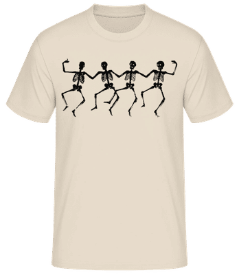 Dancing Skeletons - Men's Basic T-Shirt - Cream - Front