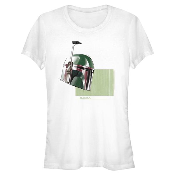 Star Wars - Book of Boba Fett - Boba Fett Helmet Marker Drawing - Femme T-shirt