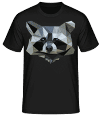 Polygon Raton Laveur - T-shirt standard Homme - Noir - Devant