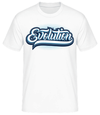 Evolution - Men's Basic T-Shirt - White - Front