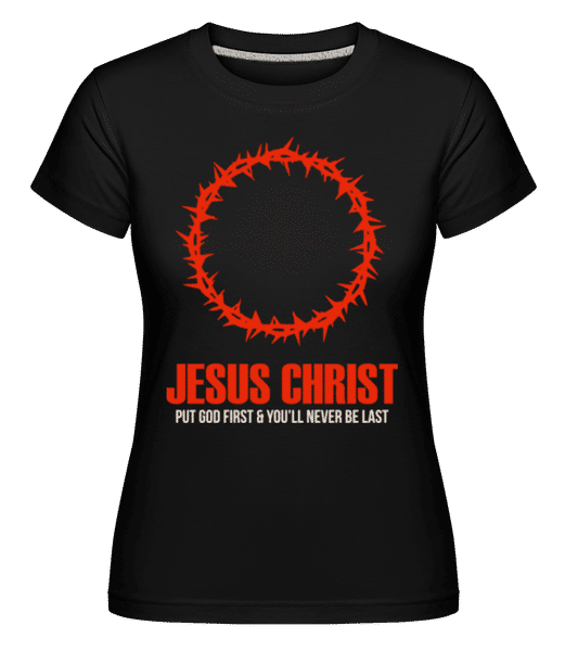 Jesus Christ -  T-shirt Shirtinator femme - Noir - Devant