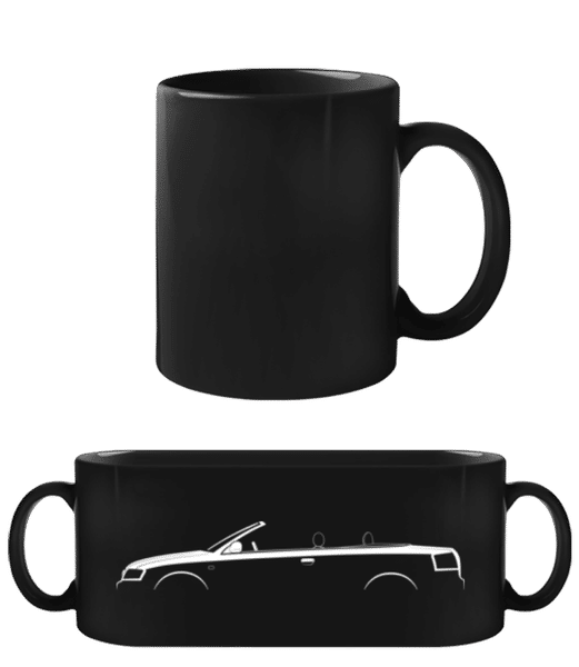 Aperçu: 'Audi A4 Cabrio (B6)' Silhouette - Tasse Noire - Noir - Devant