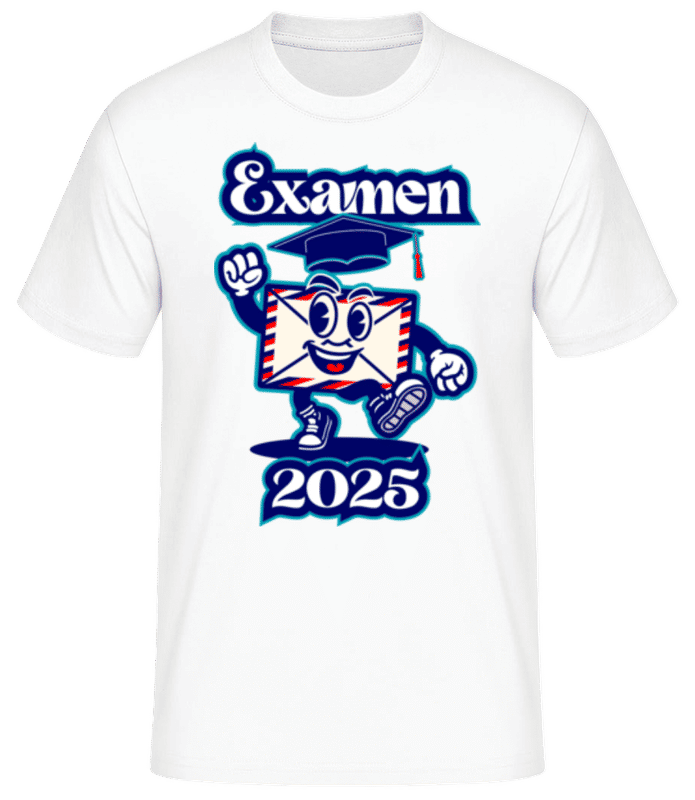 Vorschau: Examen 2025 - Männer Basic T-Shirt - Weiß - Vorne