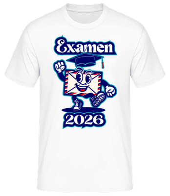 Examen 2025 - Männer Basic T-Shirt - Weiß - Vorne
