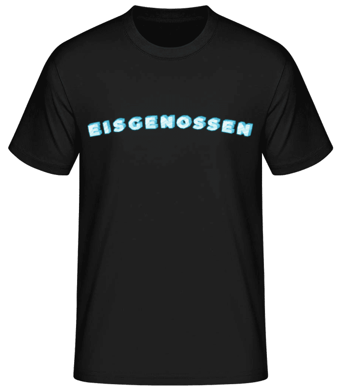 Vorschau: Eisgenossen - Männer Basic T-Shirt - Schwarz - Vorne