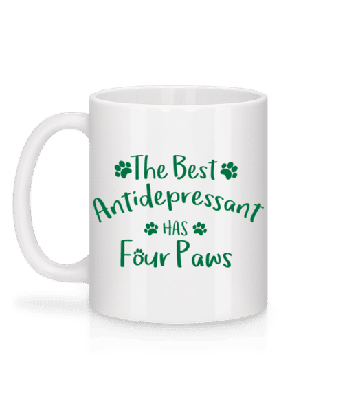 Aperçu: The Best Antidepressant - Mug en céramique blanc - Blanc - Derrière