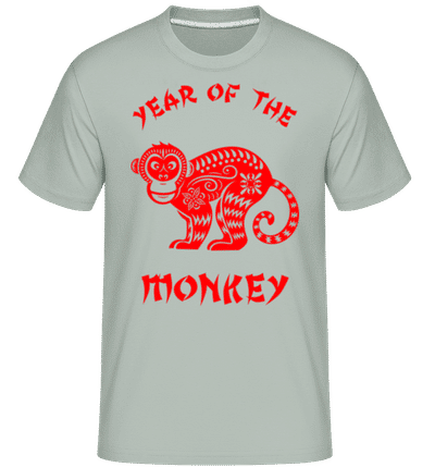 Chinese Zodiac Year Of The Monkey - T-Shirt Shirtinator homme - Menthe verte - Devant