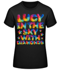 Lucy In The Sky With Diamonds - Camiseta básica de mujer - Negro - delante