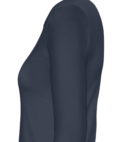 T-shirt manches longues femme B&C - Bleu marine - Gauche