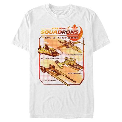 Star Wars - Squadrons - Skupina Rebel Ships - Men's T-Shirt - White - Front