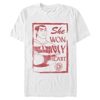 Disney Classics - Mulan - Shang She Won My Heart - Valentinstag - Männer T-Shirt - Weiß - Vorne