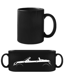 'Mini Cooper S Roadster R59' Silhouette · Schwarze Tasse