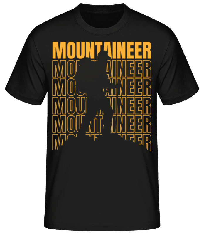Preview: Mountaineer - Men's Basic T-Shirt - Black - Front