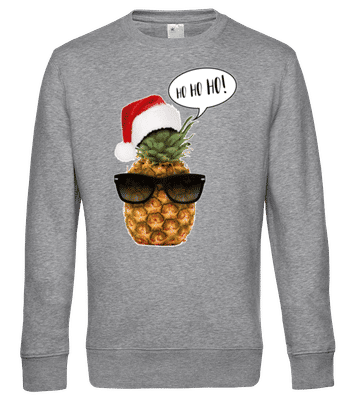 Santa Ananas - Männer Standard Pullover - Grau meliert - Vorne